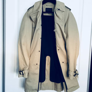Banana Republic Water-Resistant Trench Coat Tan